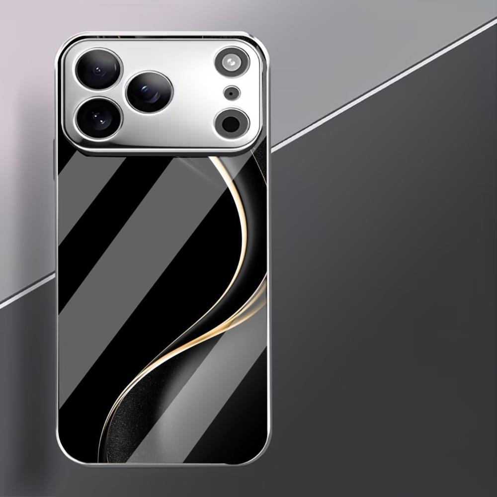 Business fashion phone cases carcasa Smartphone Glass Phone Case for iPhone 17 16 15 14 13 12 11pm Pro Plus fundas Men's style