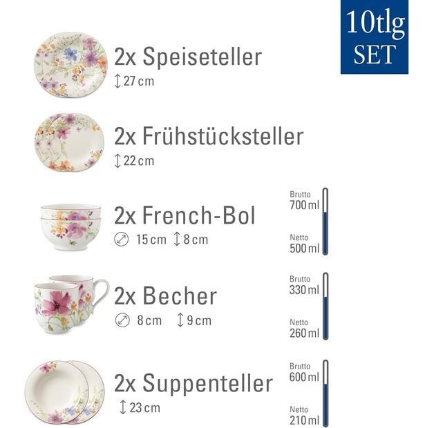Столовые приборы Villeroy & Boch Mariefleur Basic, 10 предметов (1041008953)