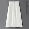 Loose and versatile cool linen wide-leg pants for women, summer 1116, thin high-waisted slimming drapey breathable straight-leg pants