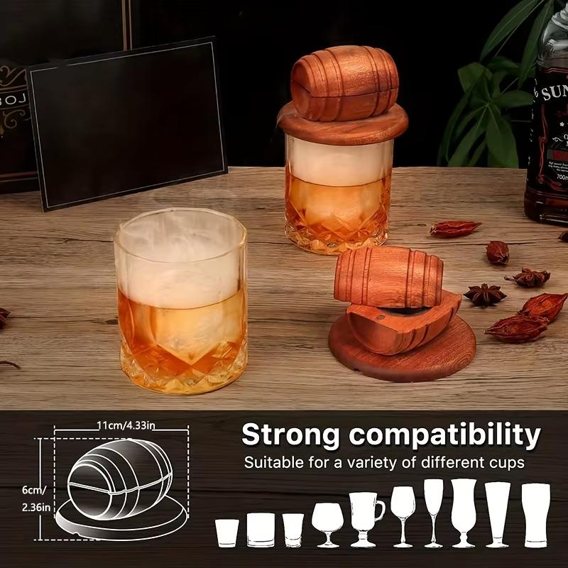 Whisky Smoker'S Set 4 Flavors: Apple, Cherry, Oak, Hickory, Wood Chips, Wooden Smoked Whisky Cocktails Bar Drinks Kitchen Tools