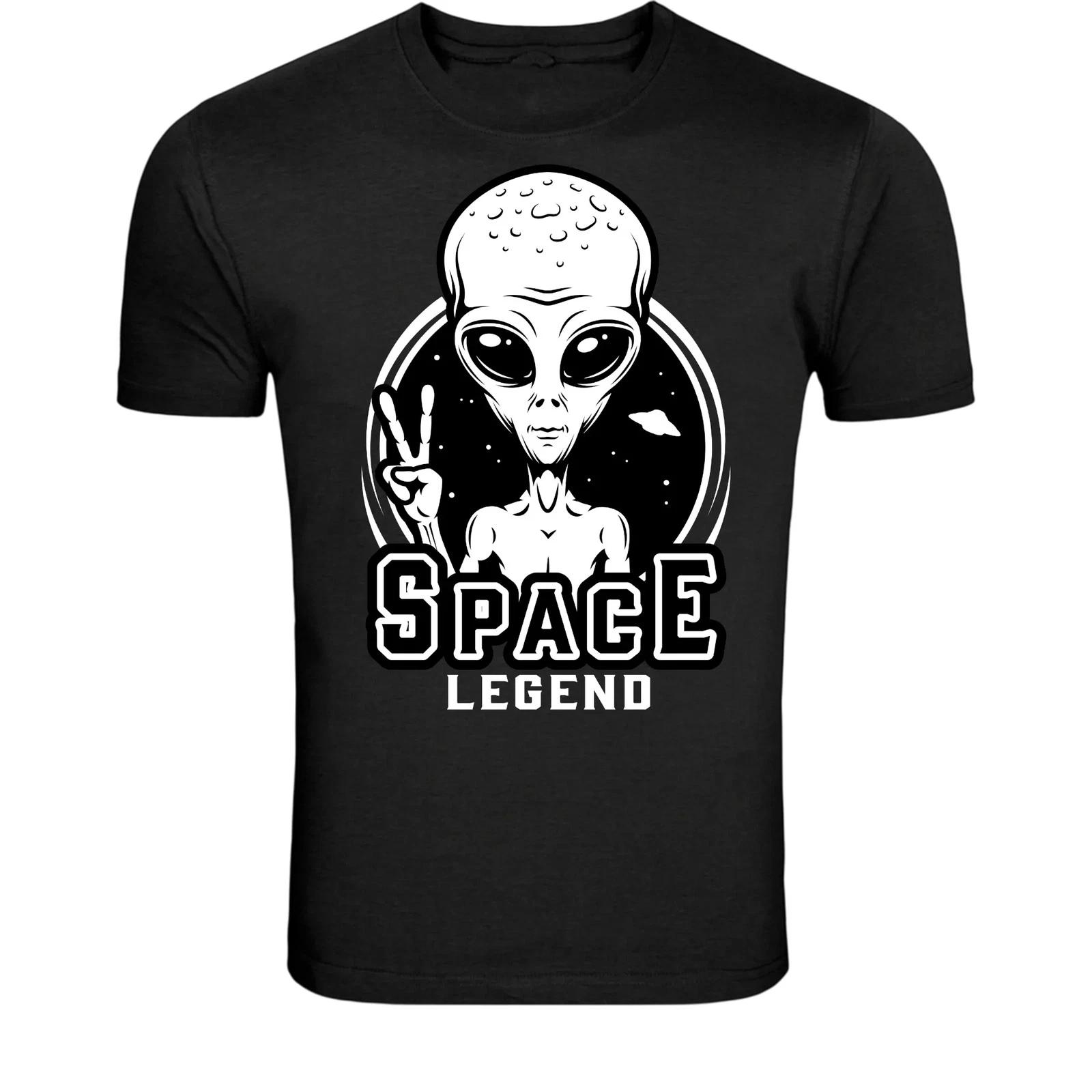 Space Legend Alien T-Shirt - Funny UFO Extraterrestrial Graphic XL