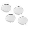 4PCS Wheel Center Caps Rain Proof Exquisite Car Rim Center Hub Cover Cap Decoration for Automobile Modification Glossy