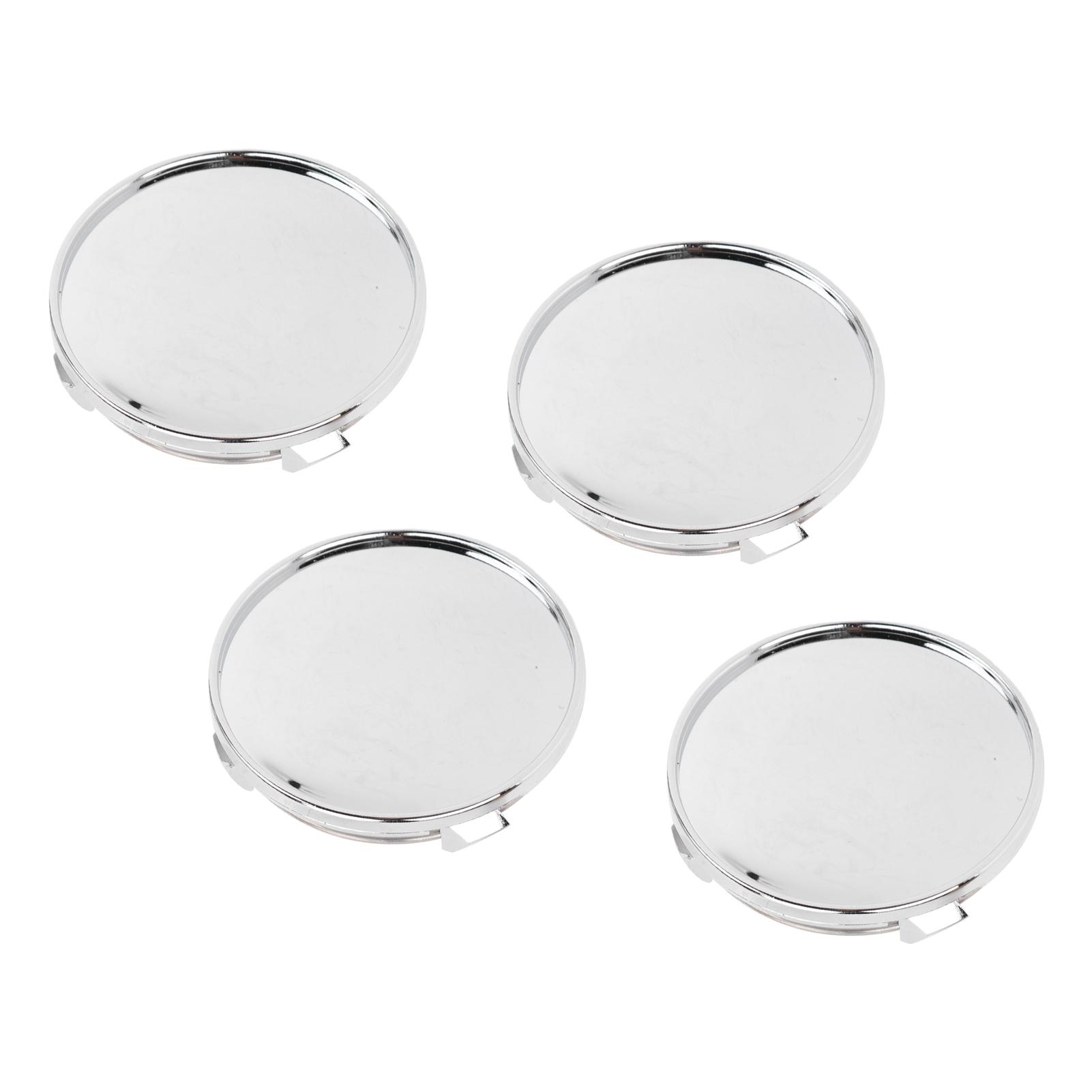 

4 шт. Колпачки на центр колеса Защита от дождя Изысканные Колпачки на центр ступицы колесного диска Украшение для модификации автомобиля Глянцевые Chrome Plated