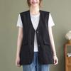 Vest Women's Spring and Summer Vest Outer Wear Loose Thin Casual Vest Sleeveless Jacket