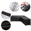 1pc L Shaped Patio Sectional  Sofa Turn Angle Cover - Outdoor Furniture Cover, High Quality 210D Heavy Duty Garden Sofa Cover