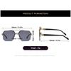 High Quality Rimless Men Sunglasses Uv400 Square Double Bridge Eyewear Sun Glasses