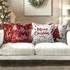 Christmas Pillowcases: Let It Snow, Merry Christmas, and More Festive Designs! Sofa Room Cushion Cover Home Decoration Gift