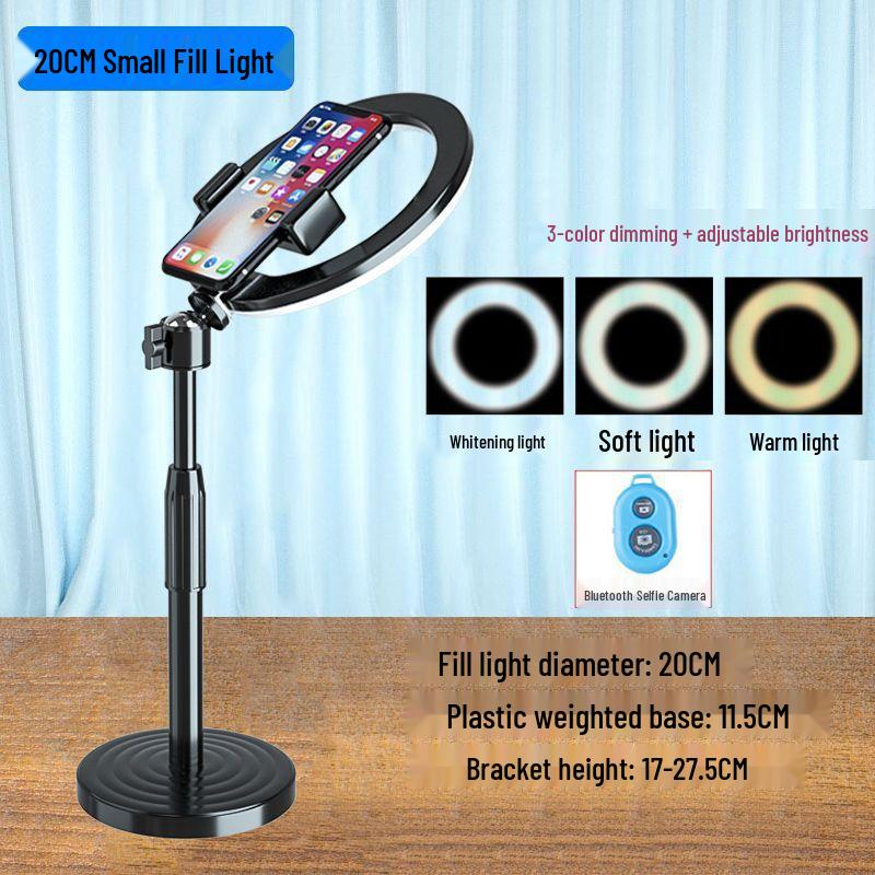 Multifunctional Phone Stand for Overhead Shooting, Live Streaming, E-commerce, Fill Light, and Anti-shake Still Life Photography.