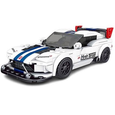 [Block Farm] Kompatibler Block Minicar Supercar Schemer, 27011 Weiß (Caseo)