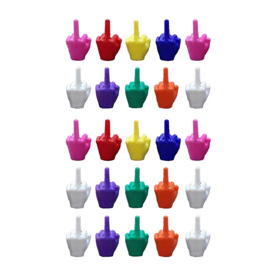Sarcastic Desk Accessories Mini Middle Finger Figurine, Tiny Hand Decor, Funny Gag Gift for Adults, Unique Party Favors Adults Colorful Novelty Prank