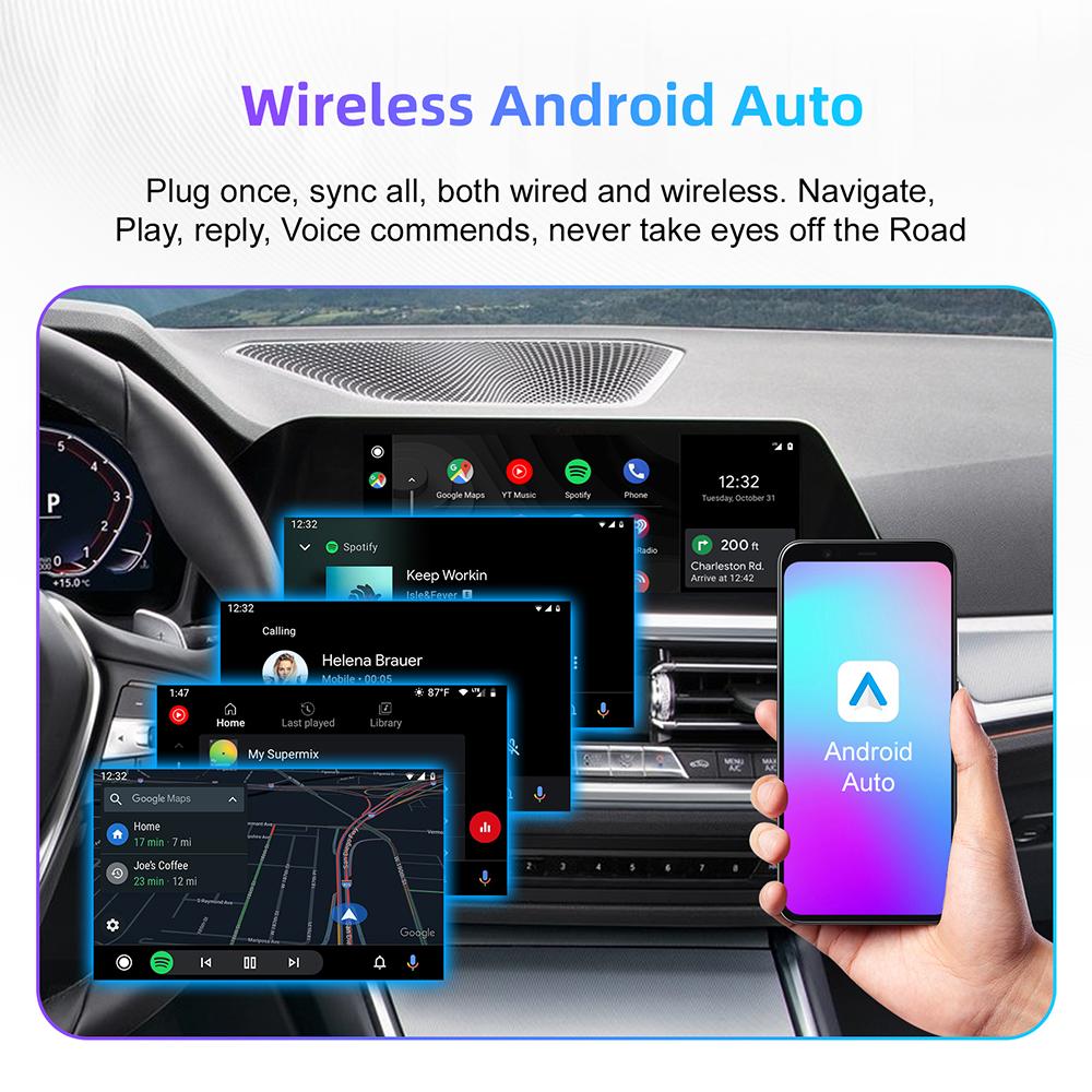 Wireless CarPlay Android Auto For BMW 1 2 3 4 5 6 7 Series F10 F11 F07 F01 F02 F03 F04 EVO ID5 ID6 ID7 System G02 G05 G08 G30