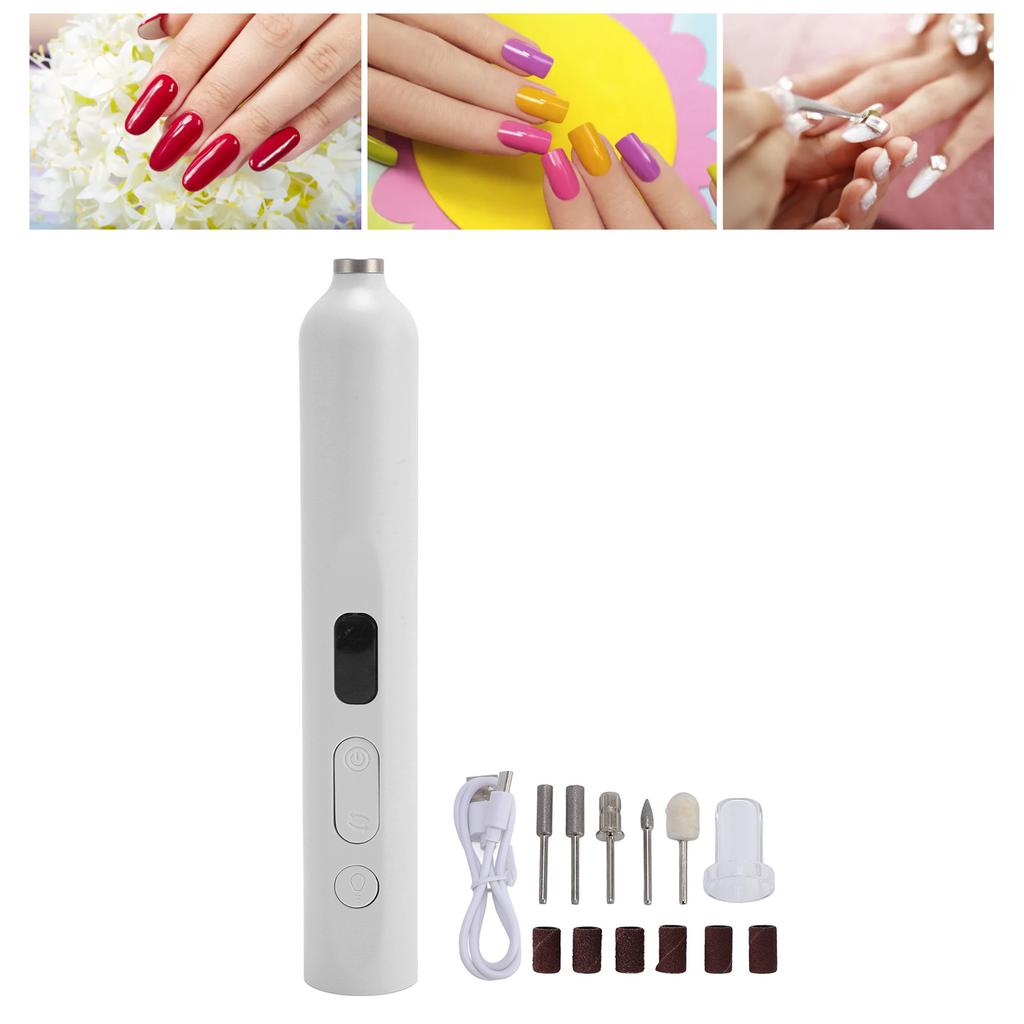2 in 1 Electric Nail Drill and Nail Lamp Portable Multifunctional Nail File NaMachine with Fast Curing Nail Light for Travel Business Trips