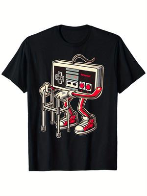 Retro Gamer Graphic TShirt for Men  Boys  Funny Old Video Game Console Design
