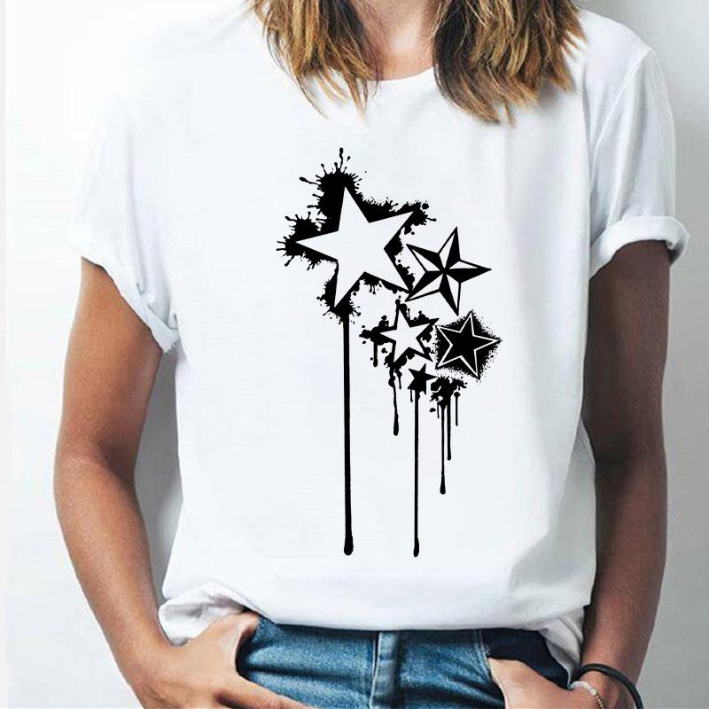 Women Tshirt Drink Coffee Cartoon Bear Print Harajuku Summer Tshirts Casual O-Neck Short Sleeve Tops Tee T Shirt Custom T-Shirt