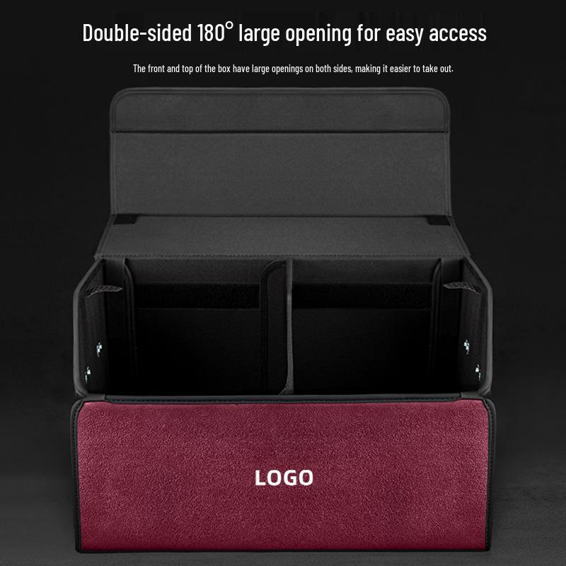 Foldable PU Leather Large Storage Box for Xiaomi SU7 Car Trunk