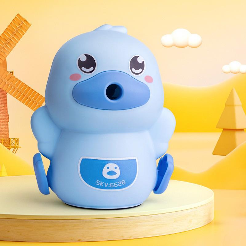 Xiaomeng Capybara Hand-Crank Pencil Sharpener with Automatic Lead Advance - Cute and Boxed, Perfect for Kids' Gifts