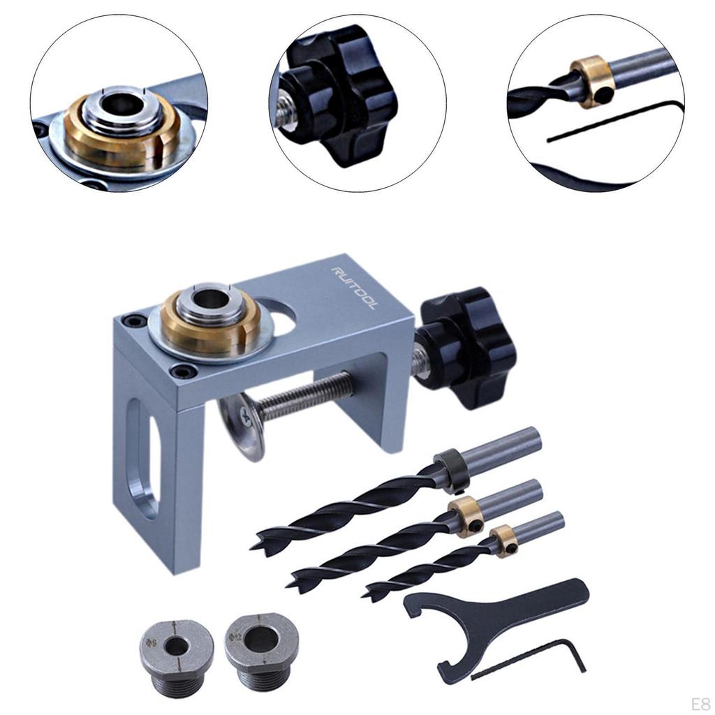 Dowel Jig for Centering with Drill Guide Portable Woodworking Tool