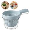 2-in-1 Fruit Cleaning Basin Double Layer Vegetable Drain Basket Portable Kitchen Drain Basket