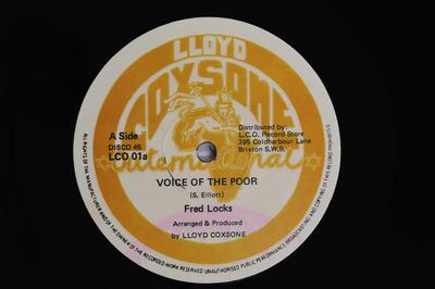 12-Zoll-Schallplatte FRED LOCKS CREATION STEPPERS LEV Voice Of The Poor Poor Mans Stor LCO01 LLOYD COXSONE O 1981 UK Reggae Ska Dub Gebraucht
