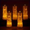 LED Halloween Skeleton Lamp  Luminous Candle Horror Decoration Prop Ghost Groom Bride Couple Lamp Party Ornament Halloween Decor