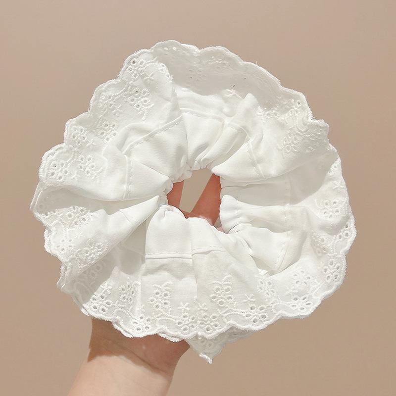 Luxury Sleep Pillow & Extra-Large Satin Hair Ring - Gentle On Hair, Perfect for Buns, Elastic Band Style