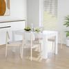 Day and Night - Day and Night Glossy White Chipboard Dining Table 140x74.5x76 Cm