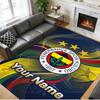 Crystal Velvet Rug Custom Name Text, Soft Non Slip Floor Mat Home DecorFenerbahçe FC