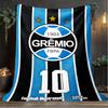 1PC Grêmio FBPA Printed Soft Flannel Blanket Throw for Adult Bedroom Living Room Sofa Camping Travel Fan Gifts Christmas Gifts