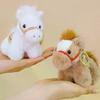 NEW Cute Zodiac Horse Keychain Plush Toy Kawaii Stuffed Doll Bag Pendant Decoration Backpack Hanging Year Gift