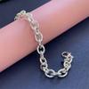 925 Silver Bracelet Buckle Basic Chain Charm Exquisite Women Fashion Wedding Party Gift Jewelry