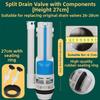 1pc Split-type Drain Valve Replacement Drain Valve For 26-28cm Squat Toilet Tanks Effective Drainage Accessories