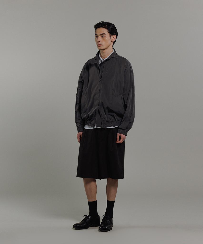 Blankroom Harrington Shell Jacket_Charcoal