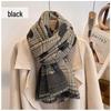 Women's Double-Sided Love Plaid Houndstooth Scarf Shawl