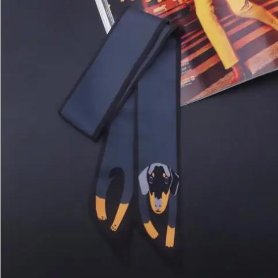 Animals Cheetah Silk Scarf New Bag Scarf For Women Luxury Brand Foulard Women Tie Fashion Head Scarves For Ladies Girls