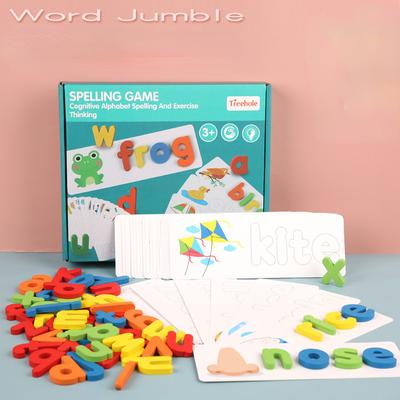 Word Spelling Game Children's 26 English Alphabet Early Education Cognitive Spelling PuzzleToys