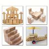 50Pcs Unfinished Blank Mini DIY Wooden Square Blocks 2cm Wood Solid Cubes for Wooden Craft Kids Toy Puzzle Making Material