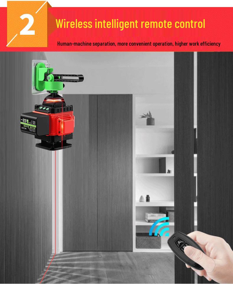 12/16 Line Outdoor Red Laser Level with Infrared Light