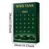 2025 Advent Christmas Calendar 2D Acrylic Tank Ornament 24 Day Countdown Home Decoration for Wall Window Door Holiday Xmas Gift