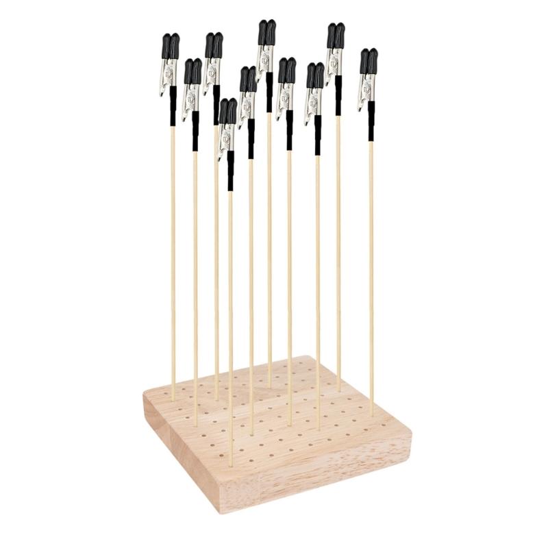 Professional Model Coloring Stand Collection Hardwood Miniature Model Holder For Precise Application And Easy Assembly