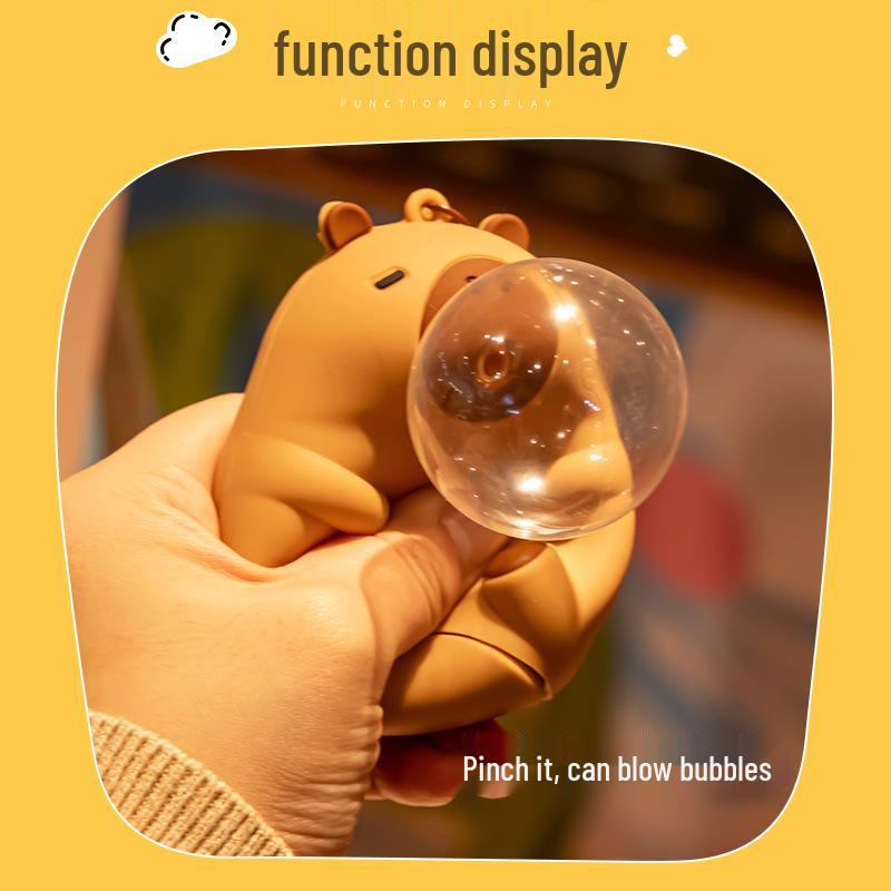 Capybara Bubble Squeeze Toy Keychain - Cute Stress Relief and Backpack Pendant