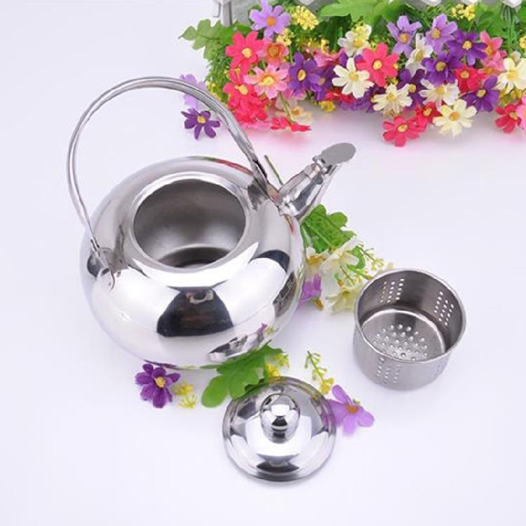 Coffee Teas Pots Water Kettles Stainsless Steel Teapots with Infuser for Kitchen