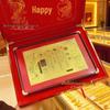 999 Fine Gold Wedding Certificate – Romantic Chinese Engagement & Anniversary Ornament Gift