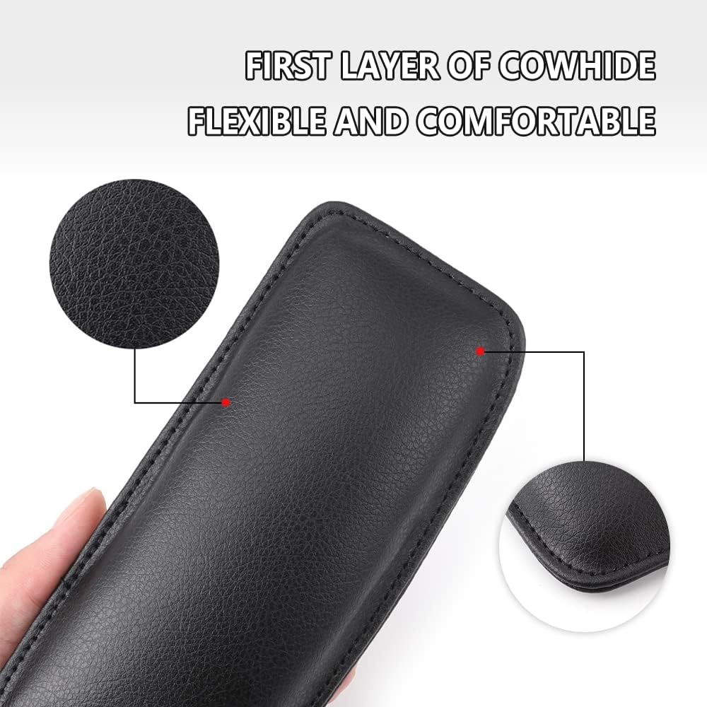 2PCS Car Knee Cushion,Soft Leather Car Door Armrest Pad For Knee Leg Elbow,Universal Car Center Console Cushion Pad Comfort Pillow For Automotive