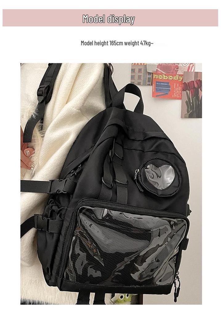 Women's Japanese Ita Backpack: Versatile Mori Style for Students, Large Capacity, Durable Design