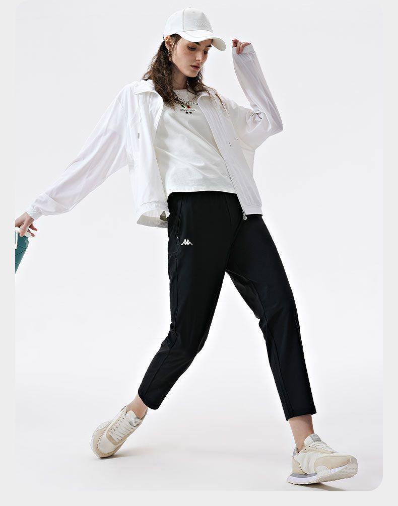 Kappa Air Conditioning Shirt, Women's Summer Hooded Breathable Cardigan, Outdoor Skin Jacket