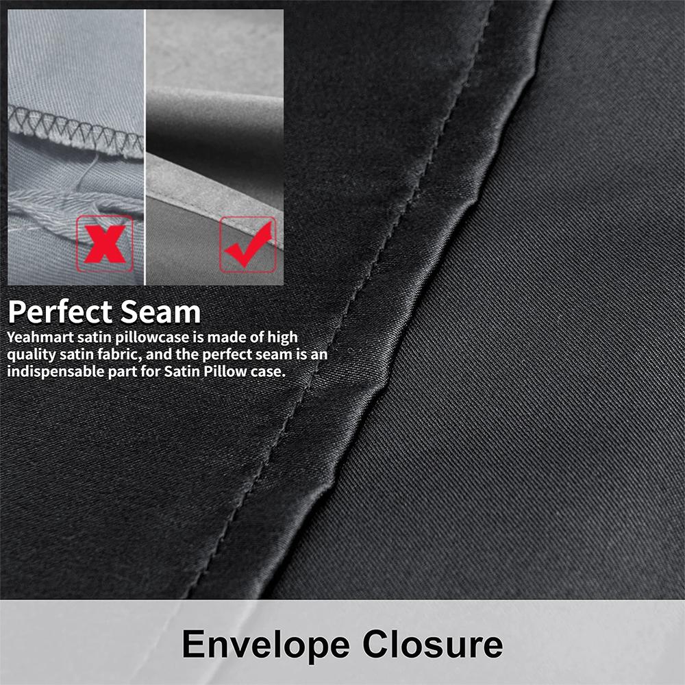 Stain Pillowcase Silky Pillowcase Natural Silk Pillowcase Mulberry Silk Pillow Case for Standard Queen King Pillow Cover