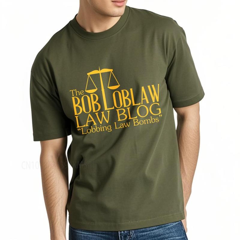 Black summer Teenagers tshirt The Bob Loblaw Law Blog Lobbing Law Bombs Short Sleeve Printed Oneck Tshirt cotton men top tees