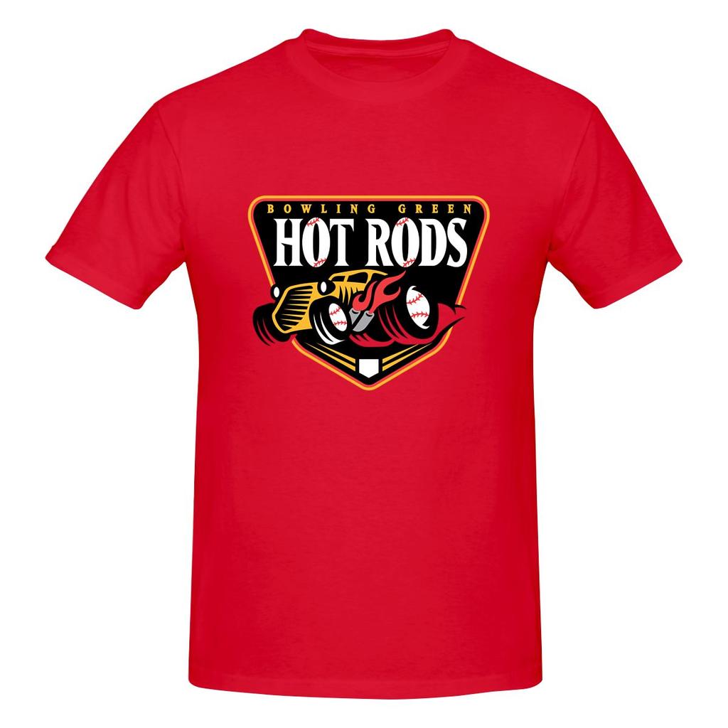 The Bowling Green Hot Rods 2 Home Tshirt Youthful Feeling Reinforced Collar Basic Tee