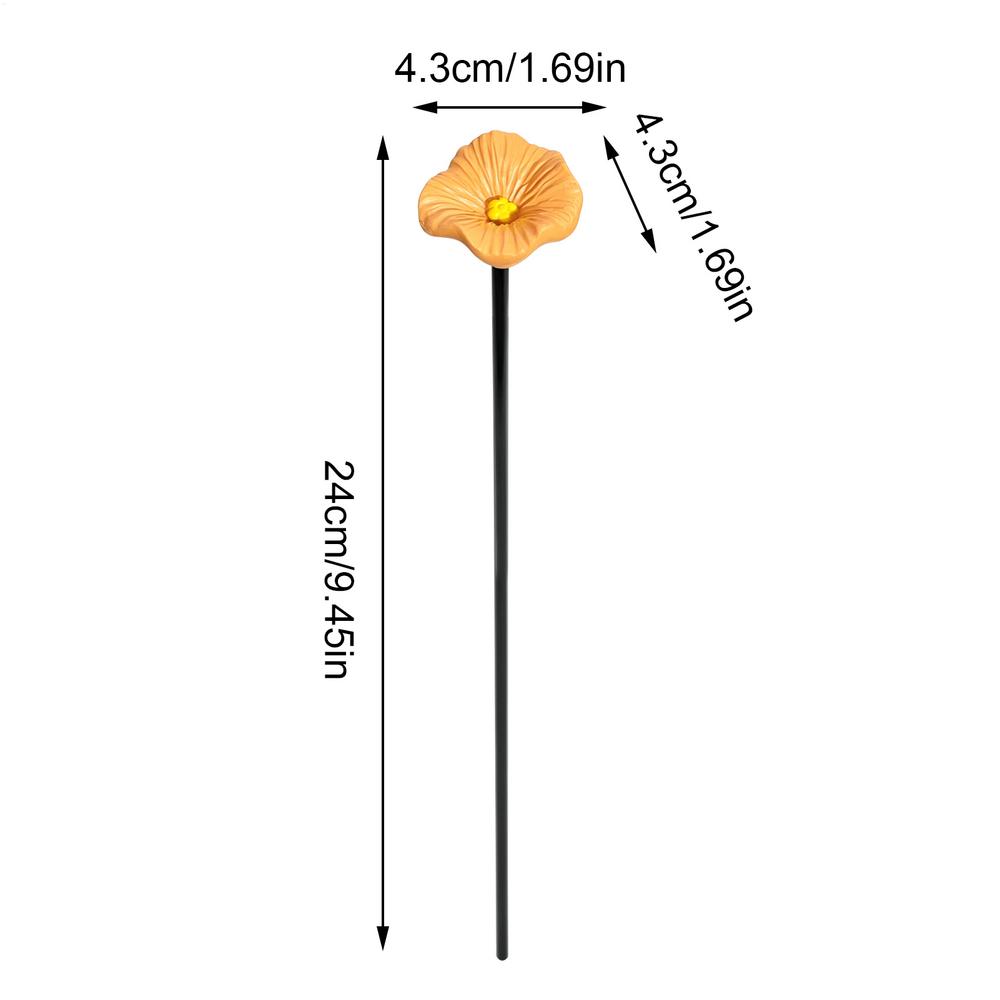 1PC Bee Watering Station Resin Flower Shaped With Stake Bee And Butterfly Watering Station For Garden Balcony Yard Patio Lawn
