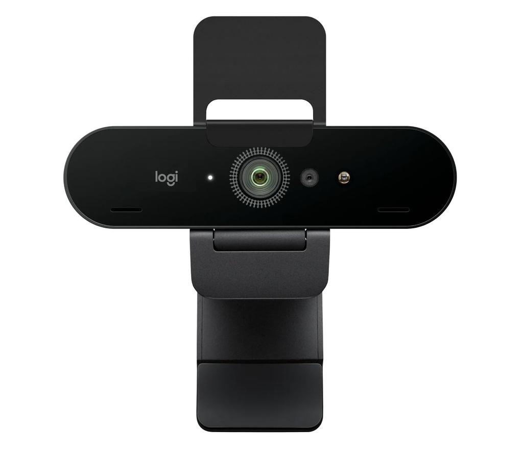 Logitech BRIO 4K Ultra HD Webcam with Windows Hello, RightLight3, and Low-Light Support for Windows and Mac, C1000eR [Imported Packaging]